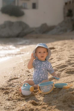 Swimsuit z krótkim rękawem Sea Life Ocean Blue