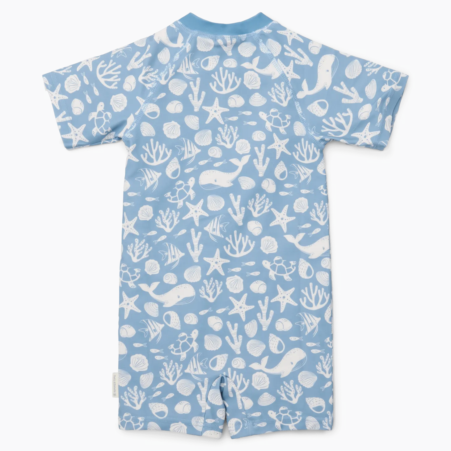 Swimsuit z krótkim rękawem Sea Life Ocean Blue