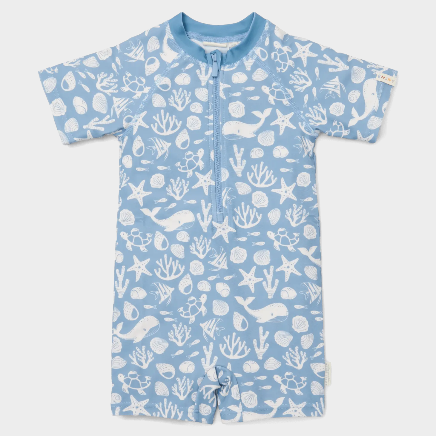 Swimsuit z krótkim rękawem Sea Life Ocean Blue