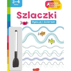 Szlaczki. Akademia Mądrego Dziecka. Rysuję i ścieram