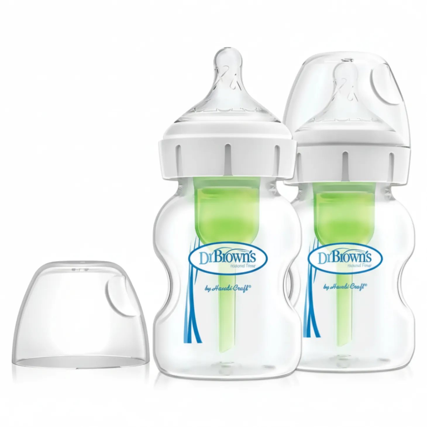 2 szt. butelek do karmienia niemowląt 150 ml, szeroka szyjka