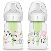 2 szt. butelek do karmienia niemowląt 150 ml, szeroka szyjka - las