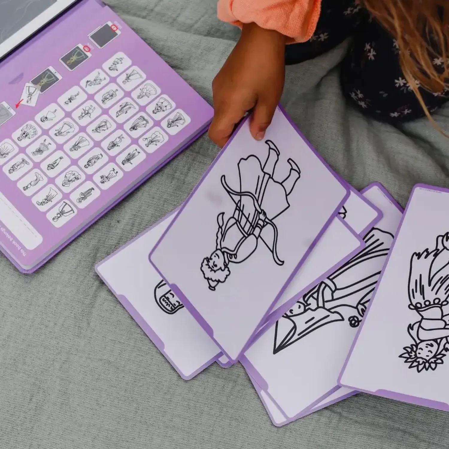 Idealne W Podróży|6 Lat+ | Kidywolf Tablet graficzny z szablonami do rysowania KIDYDRAW-MINI - princess
