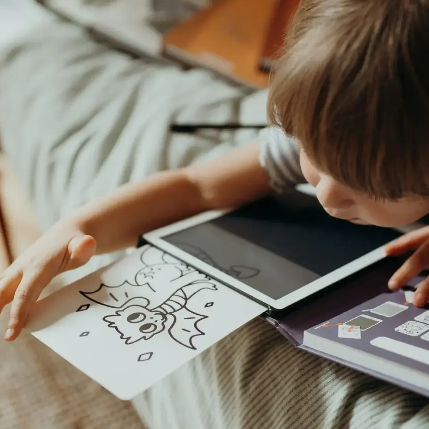 Idealne W Podróży|6 Lat+ | Kidywolf Tablet graficzny z szablonami do rysowania KIDYDRAW-MINI - princess