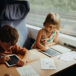 Idealne W Podróży|6 Lat+ | Kidywolf Tablet graficzny z szablonami do rysowania KIDYDRAW-MINI - galaktyka