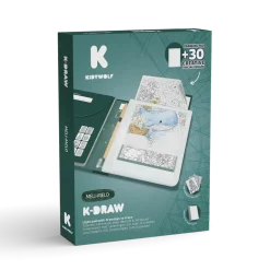 Tablet graficzny z szablonami do rysowania KIDYDRAW-PAD - Meli Melo, 10+