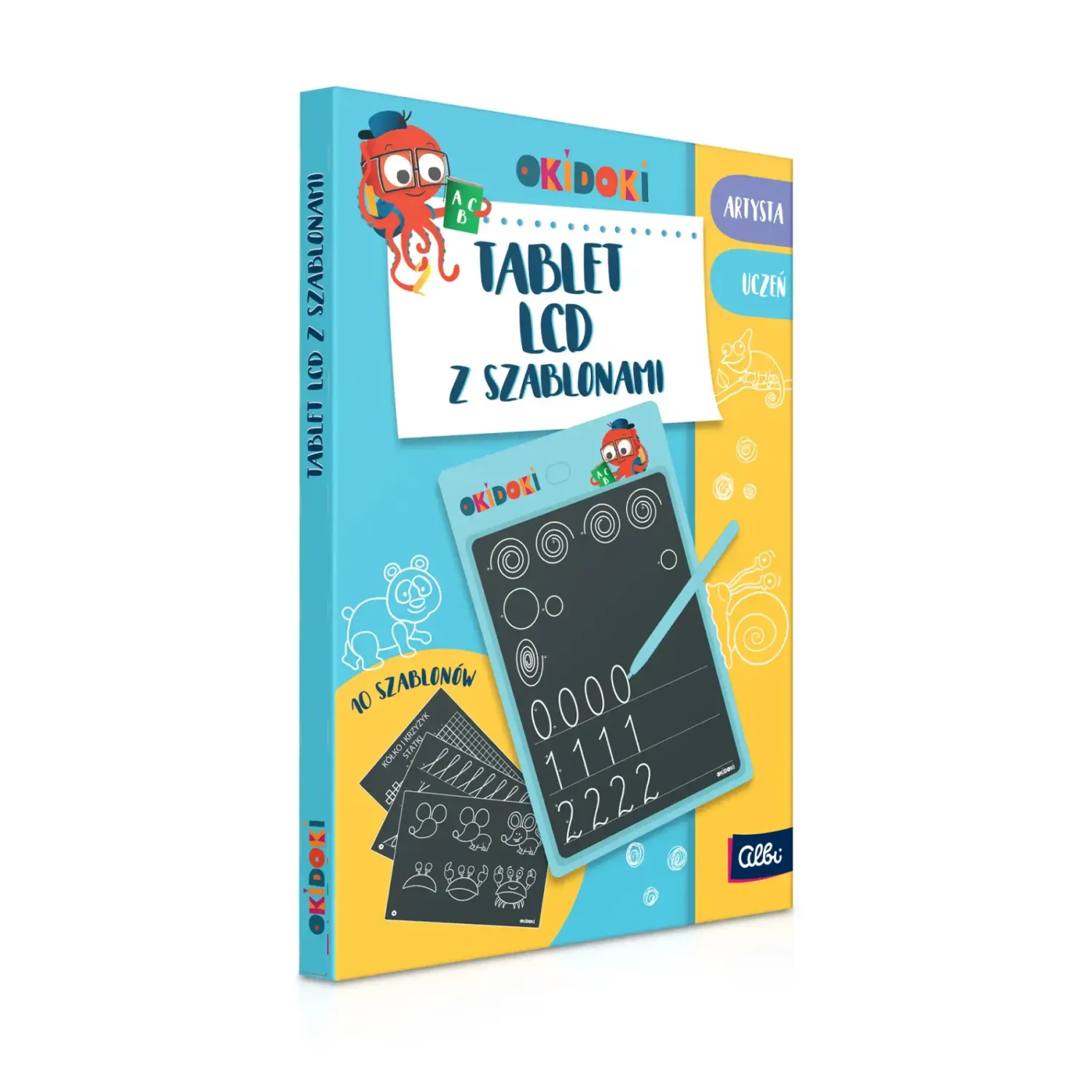 Idealne W Podróży|6 Lat+ | Albi Tablet LCD z szablonami - OKIDOKI