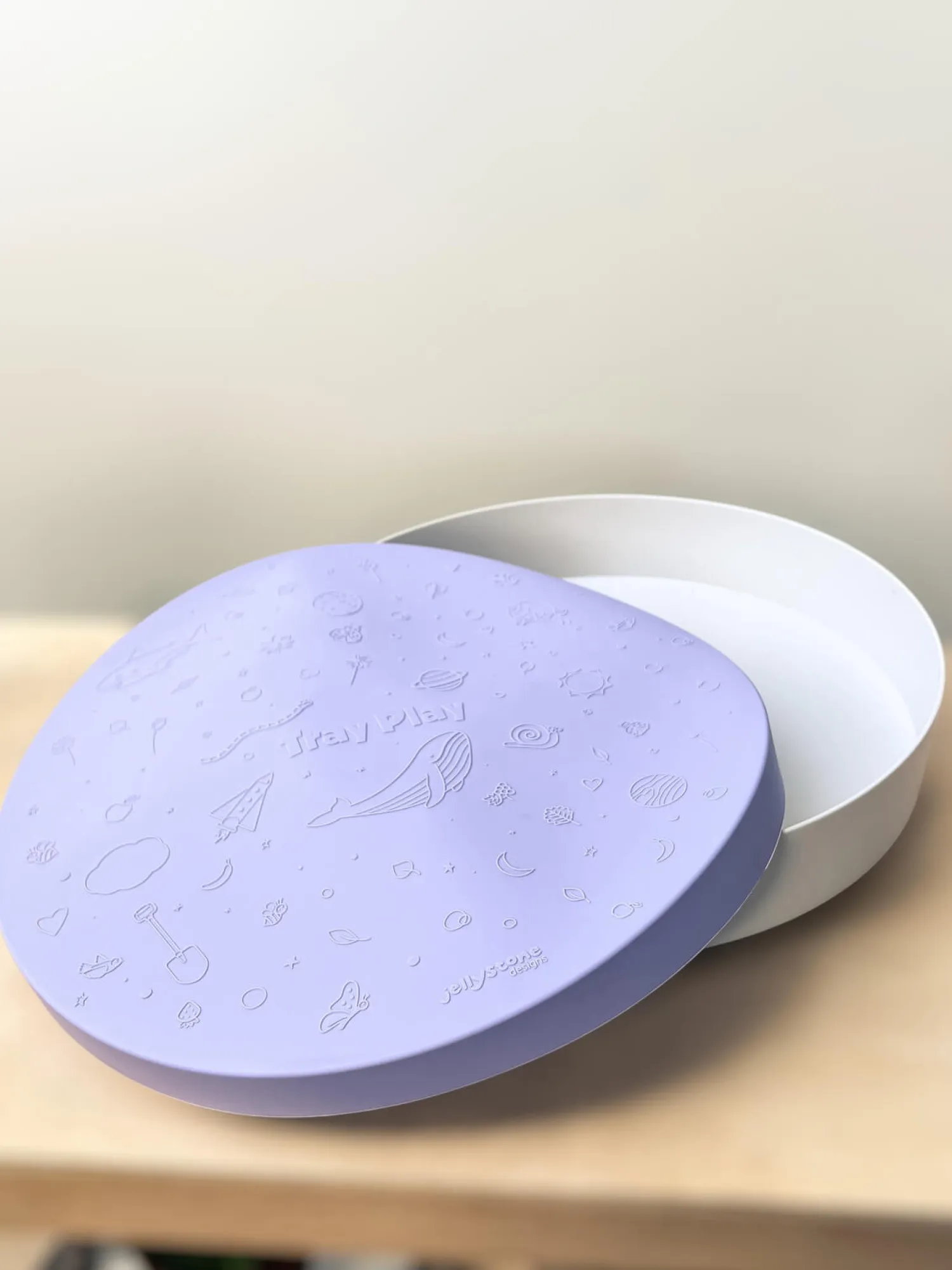 6 Lat+|3 Lata + | Jellystone Tacka sensoryczna Play Tray 2w1 - Lilac