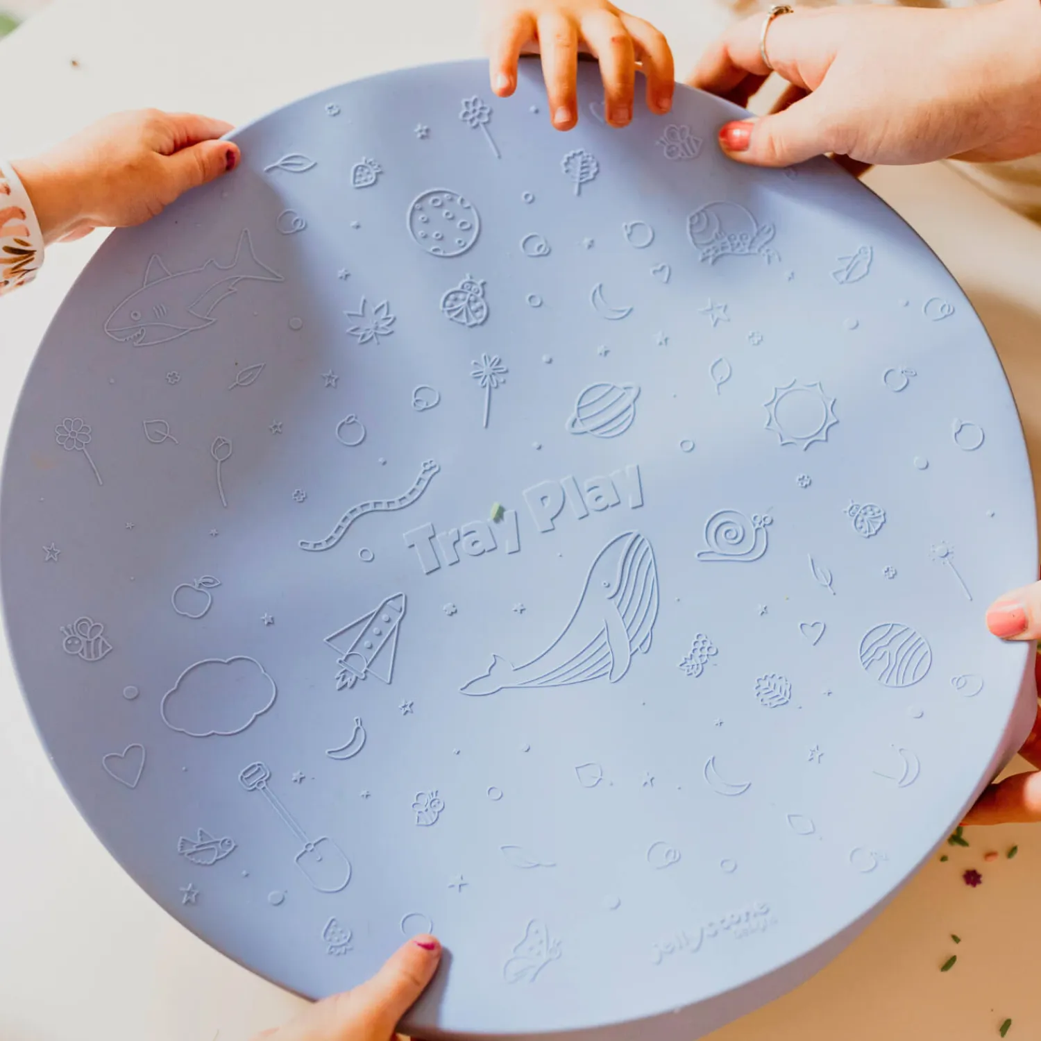 6 Lat+|3 Lata + | Jellystone Tacka sensoryczna Play Tray 2w1 - Soft Blue