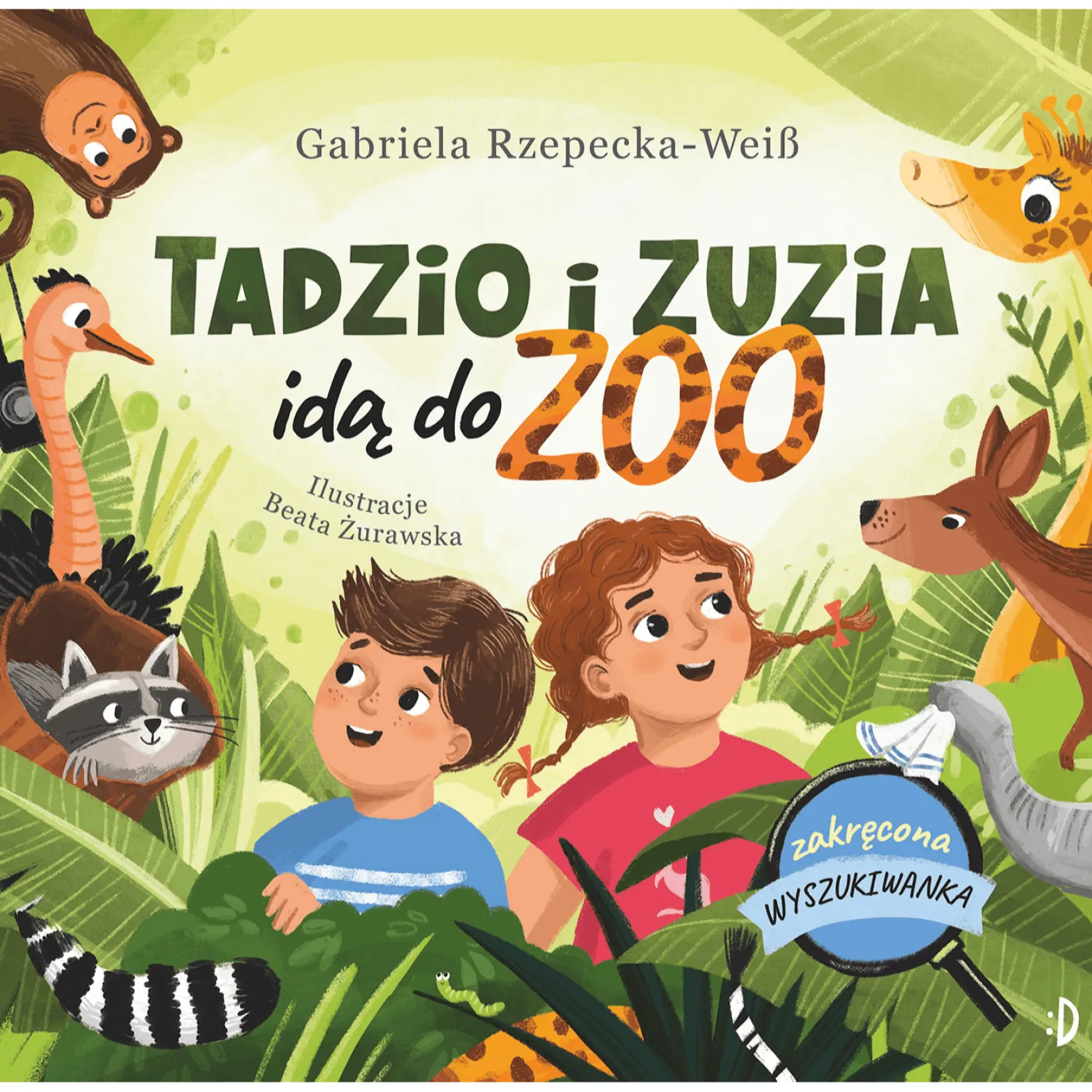 5-8 Lat|2-5 Lat | Wydawnictwo Dwukropek Tadzio i Zuzia idą do zoo. Zakręcona wyszukiwanka
