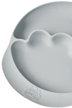 Talerz silikonowy z przyssawką GREY