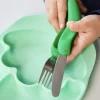 Metoda Blw|Naczynia Dla Dzieci | Nanas Manners Talerz silikonowy z przyssawką GREEN