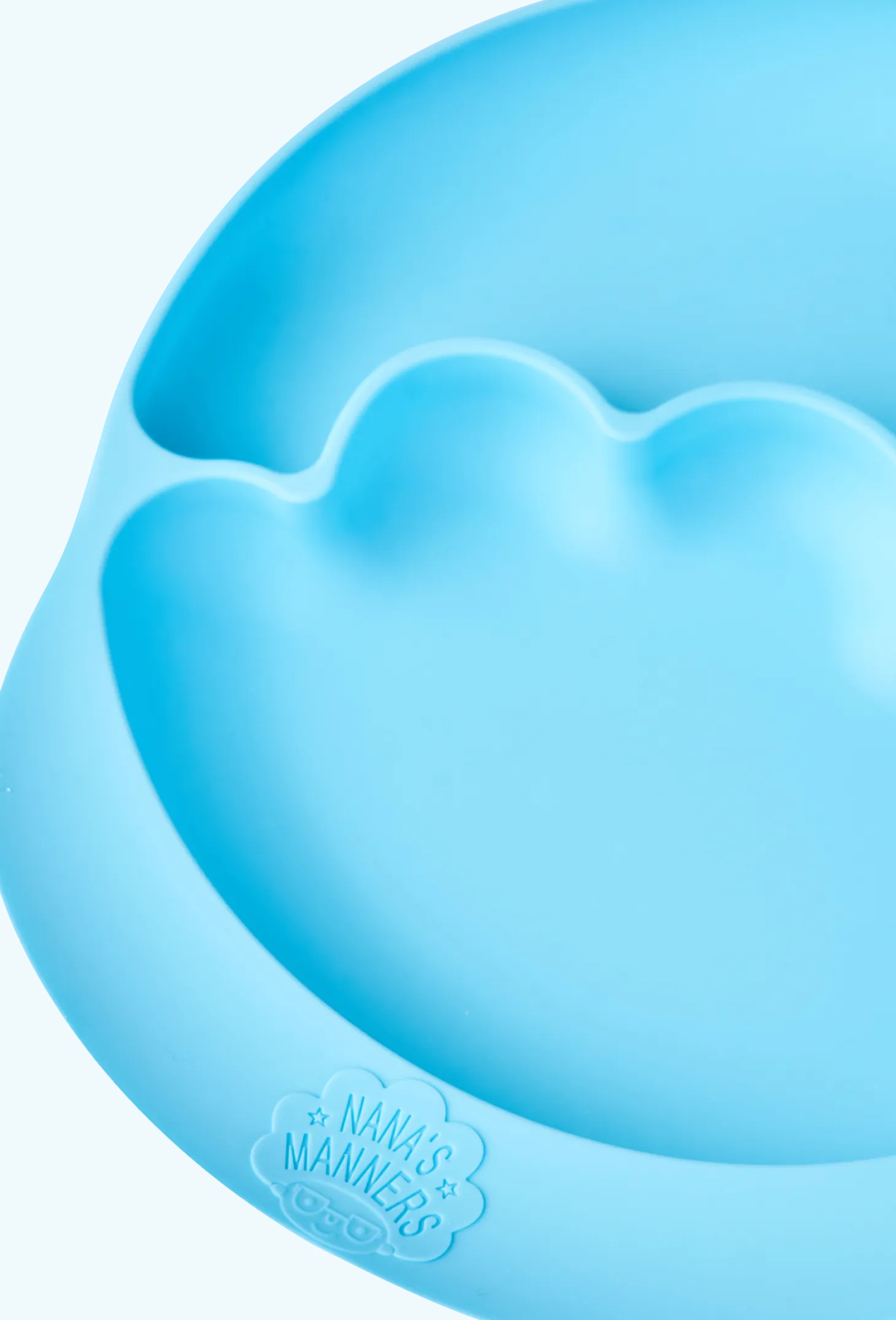 Talerz silikonowy z przyssawką BLUE