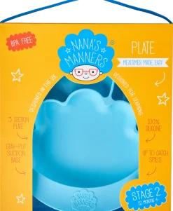 Talerz silikonowy z przyssawką BLUE