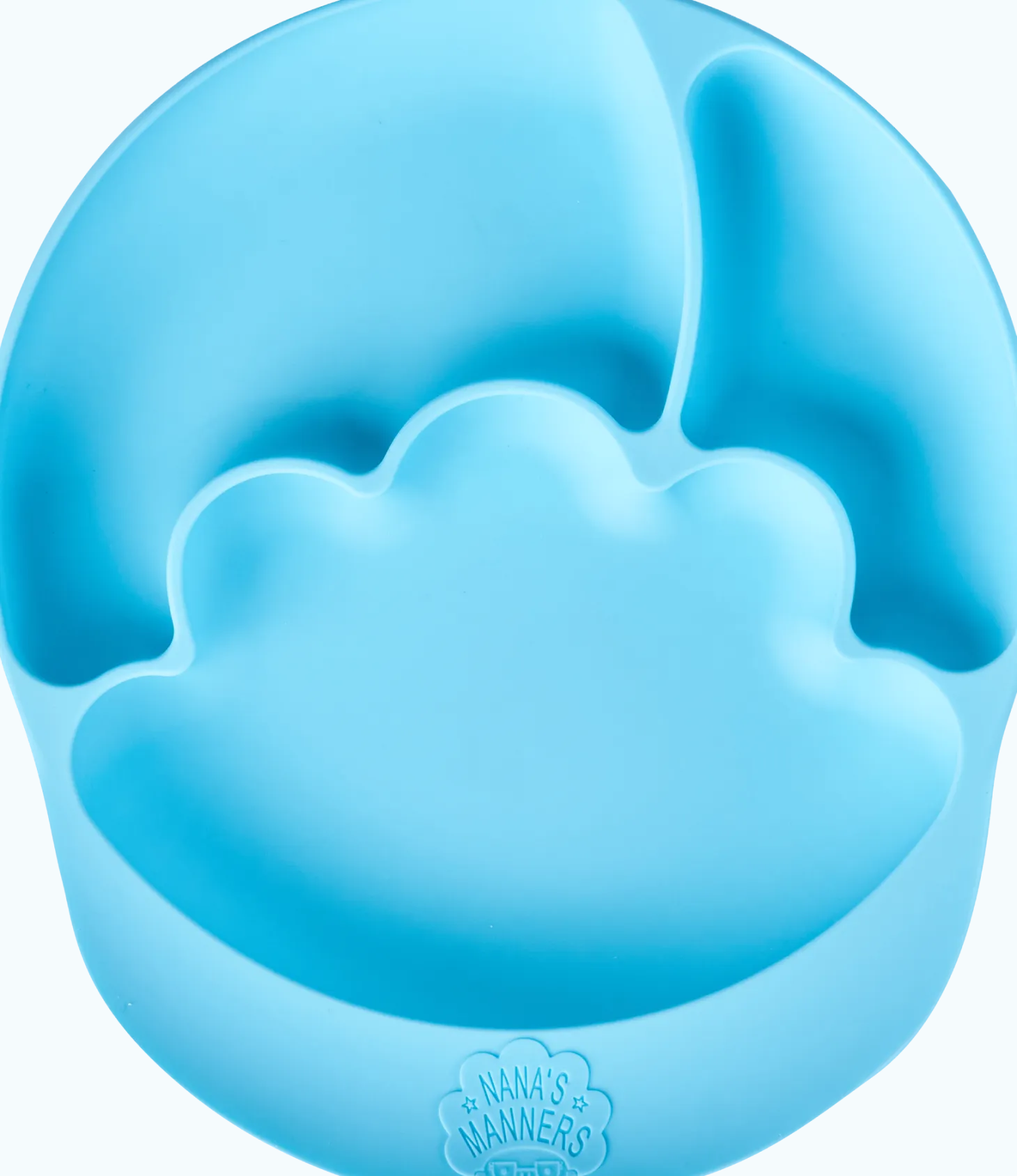 Talerz silikonowy z przyssawką BLUE