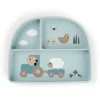 Talerzyk dzielony z przyssawką Tiny Farm Blue