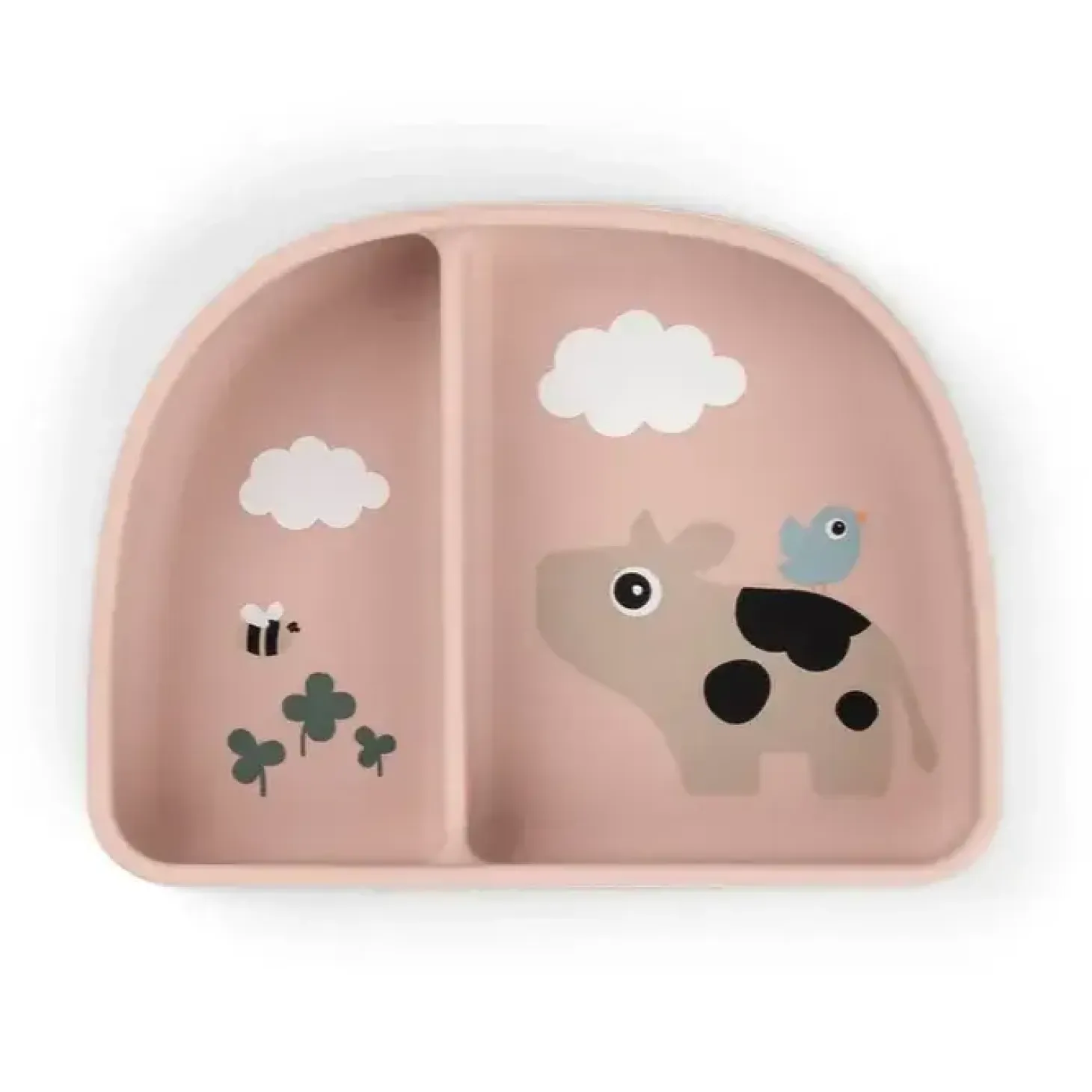 Talerzyk na przekąski z przyssawką Tiny Farm Powder