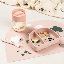 Talerzyk na przekąski z przyssawką Tiny Farm Powder