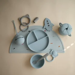 Talerzyk silikonowy z przyssawką - Powder Blue