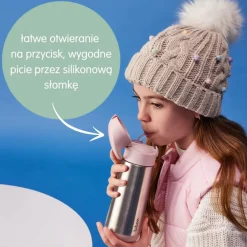 Termobutelka ze słomką Midnight