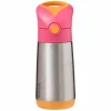 Bidony I Butelki|Przechowywanie Jedzenia | b.box Termobutelka ze słomką STRAWBERRY SHAKE 350 ml