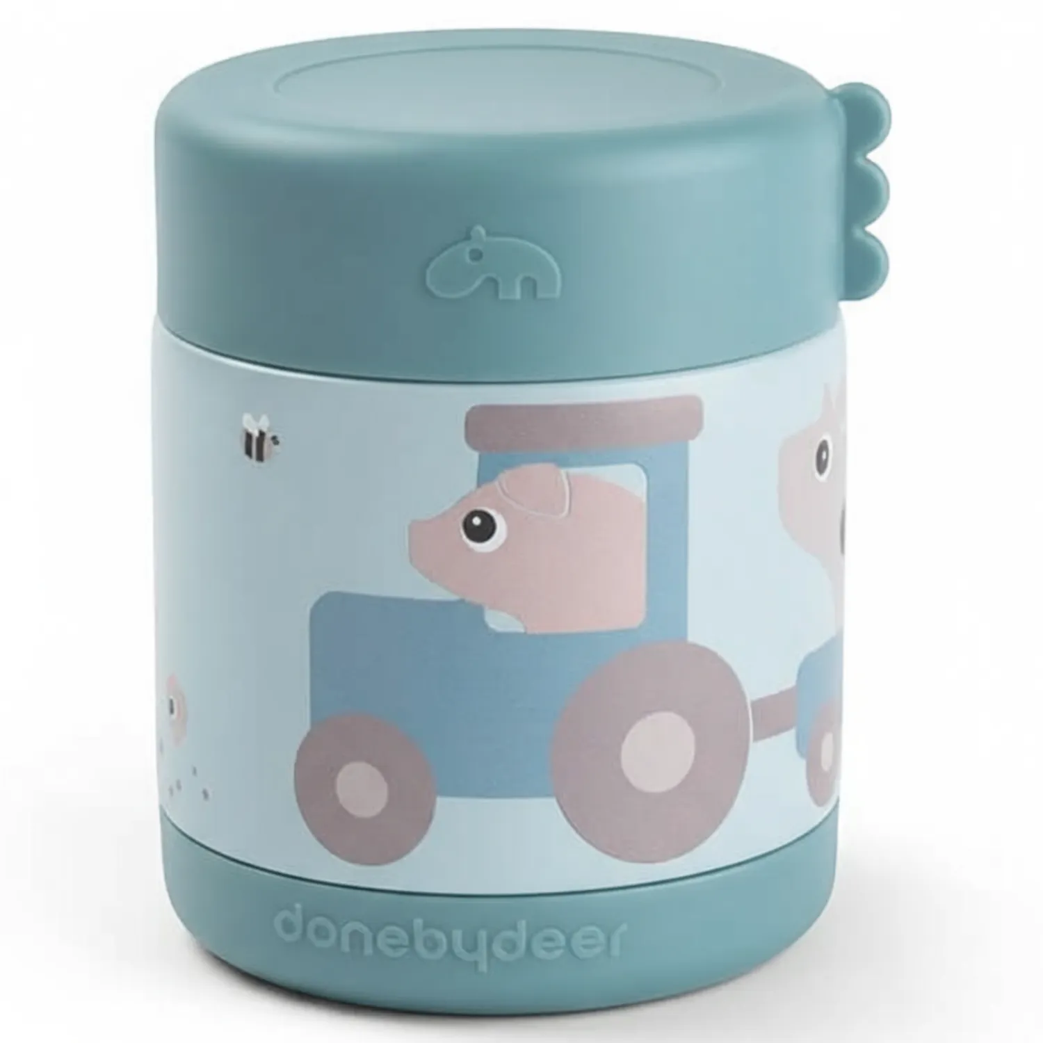 Przechowywanie Jedzenia|Przydatne Akcesoria | Done by Deer Termos obiadowy dla dziecka 300ml Tiny Farm Blue