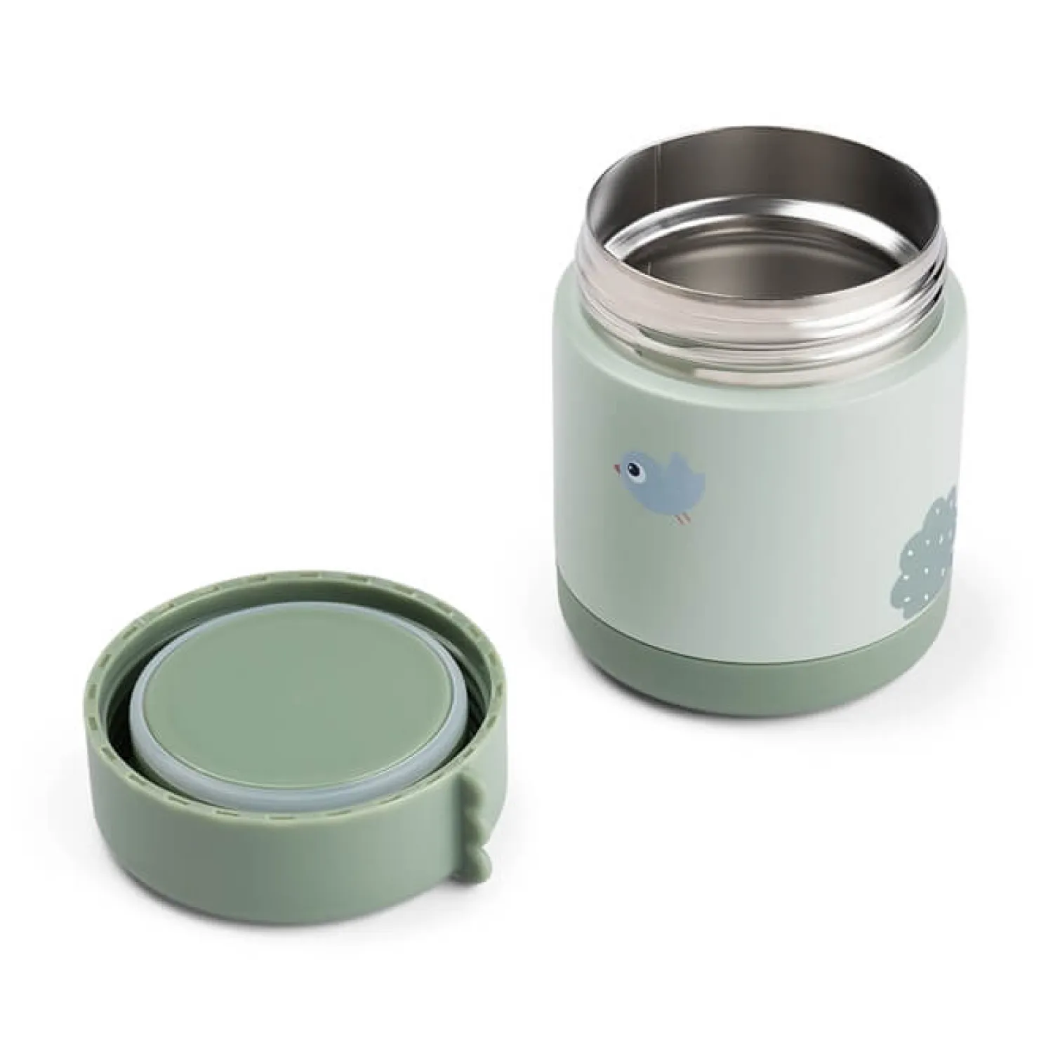 Przechowywanie Jedzenia|Przydatne Akcesoria | Done by Deer Termos obiadowy dla dziecka 300ml Playground Green