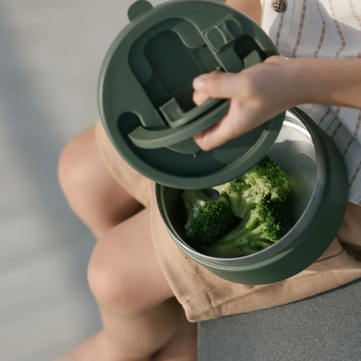 Lunchboxy|Przechowywanie Jedzenia | Citron Termos Obiadowy 400ml - Olive Green