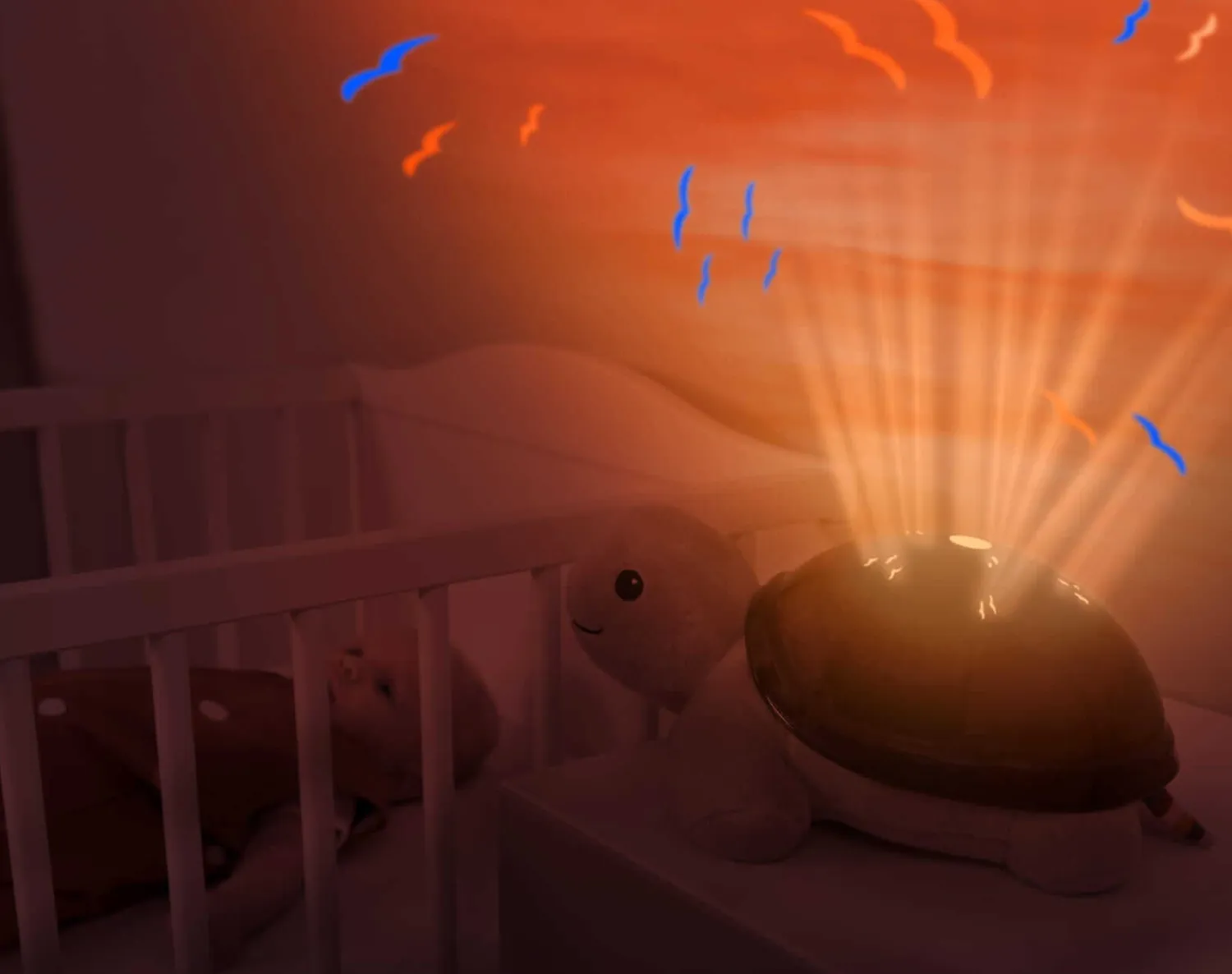 12M+|2 Lata + | Zazu TIM Projektor Żółw - Zachód Słońca