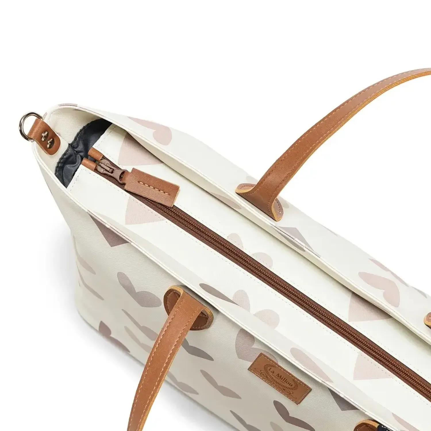 Torby I Plecaki Do Wózka|Torby I Plecaki Do Wózka | La Millou Torba dla mamy M - FEERIA PREMIUM - HEARTBEAT BEIGE