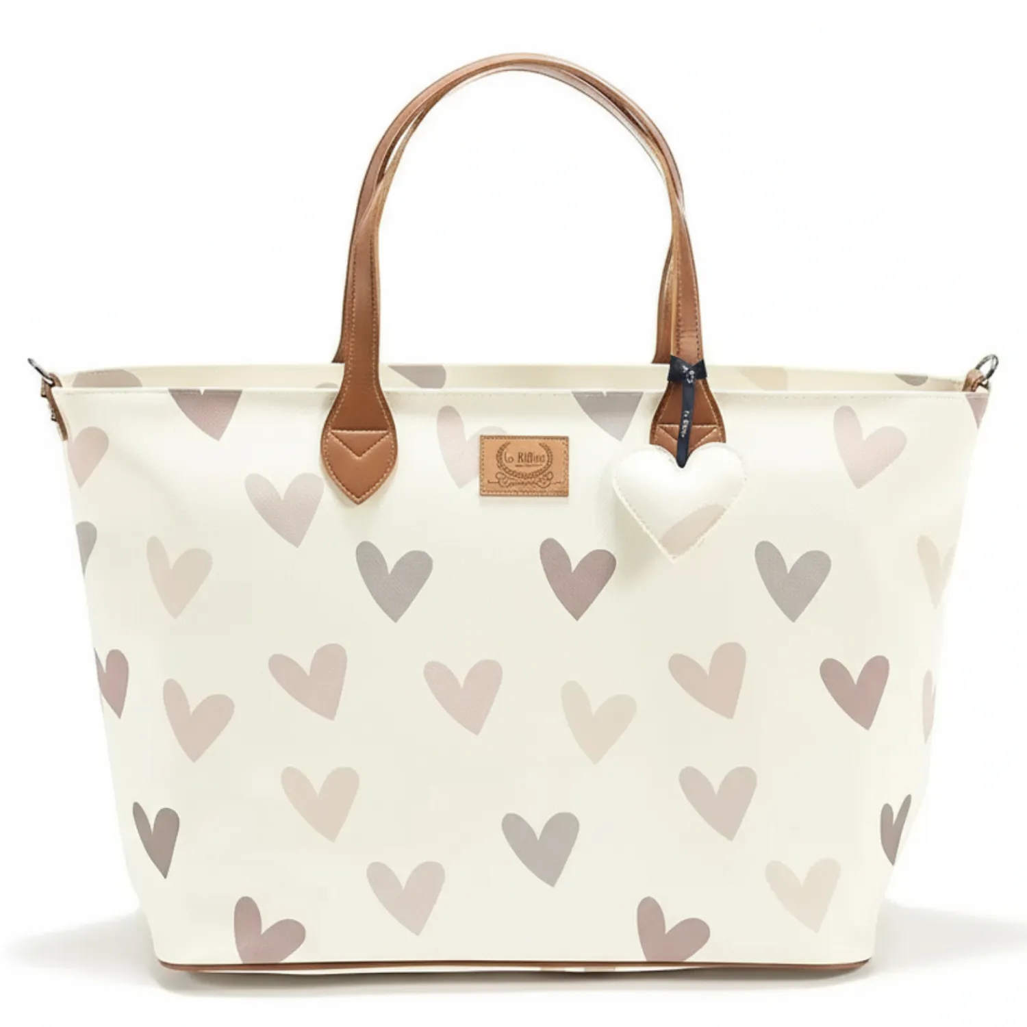 Torby I Plecaki Do Wózka|Torby I Plecaki Do Wózka | La Millou Torba dla mamy M - FEERIA PREMIUM - HEARTBEAT BEIGE