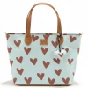 Torba dla mamy M - FEERIA PREMIUM - HEARTBEAT BLUE