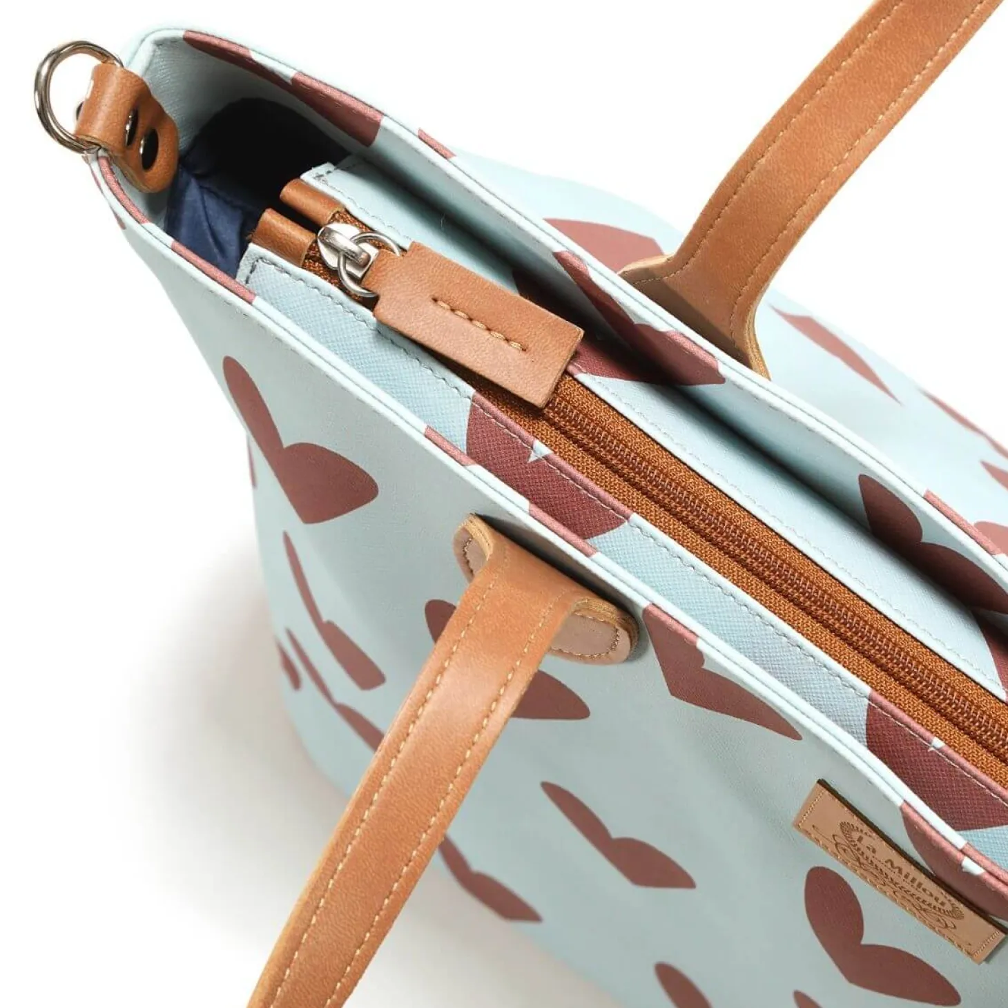 Torba dla mamy M - FEERIA PREMIUM - HEARTBEAT BLUE