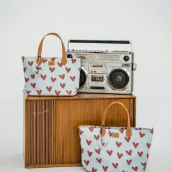 Torba dla mamy M - FEERIA PREMIUM - HEARTBEAT BLUE