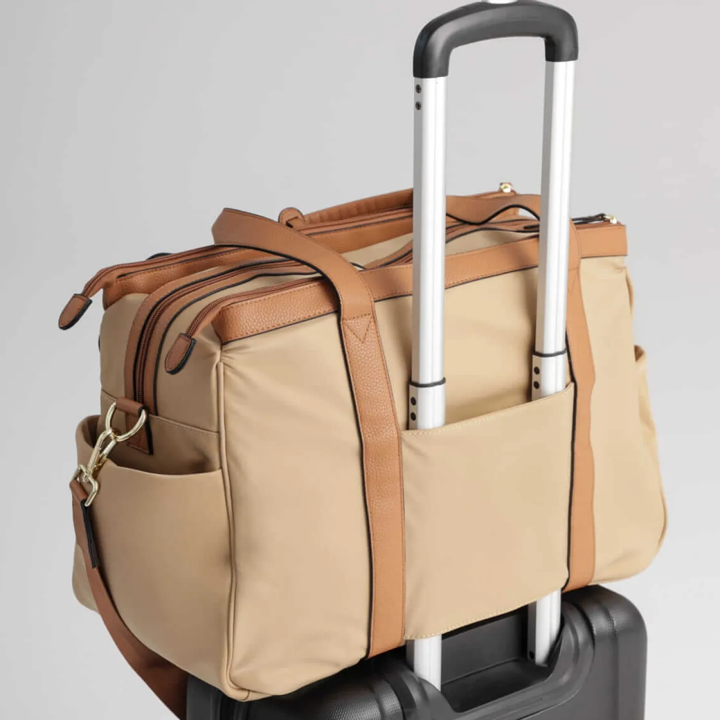Torba do porodu i weekendowa dla mamy WEEKENDER beige