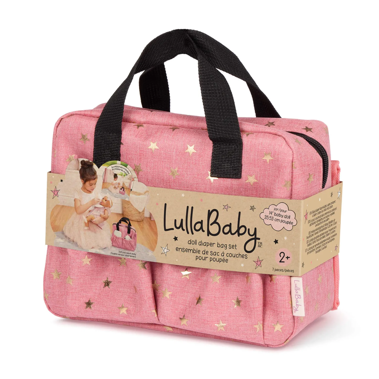 6 Lat+|3 Lata + | LullaBaby Torba do przewijania z akcesoriami do karmienia