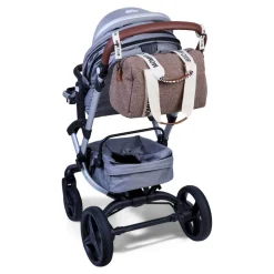 Torby I Plecaki Do Wózka|Torby I Plecaki Do Wózka | Childhome Torba do wózka Mommy Club Signature Teddy Soft brown