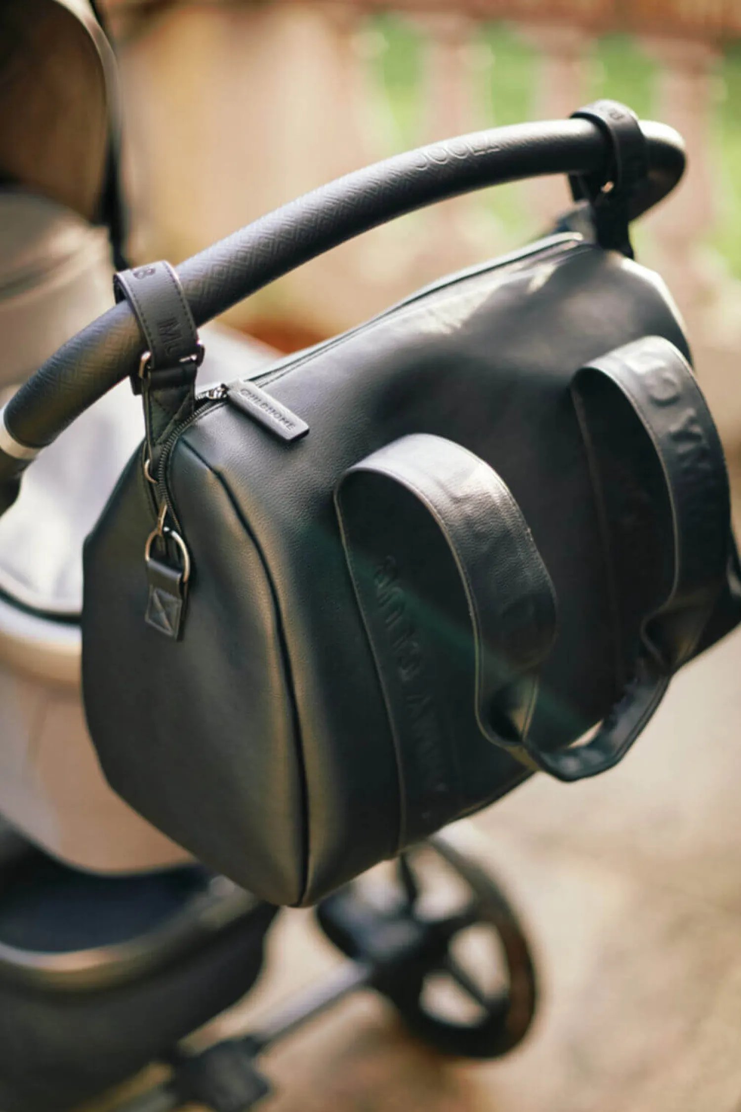 Torby I Plecaki Do Wózka|Torby I Plecaki Do Wózka | Childhome Torba do wózka Mommy Club Vegan Leather Black
