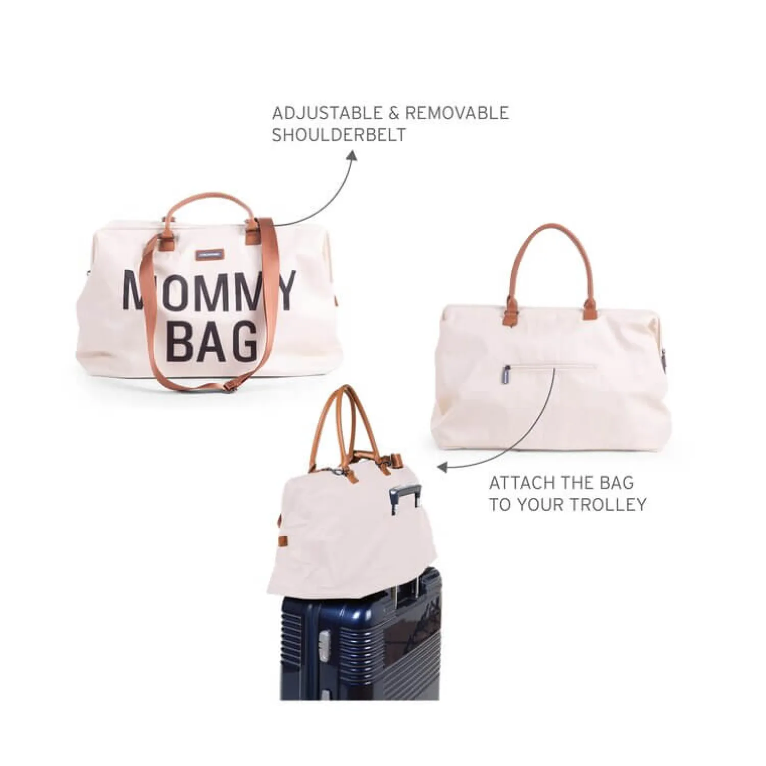 Torby I Plecaki Do Wózka|Torby I Plecaki Do Wózka | Childhome Torba Mommy Bag Kremowa