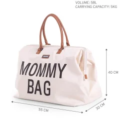 Torby I Plecaki Do Wózka|Torby I Plecaki Do Wózka | Childhome Torba Mommy Bag Kremowa
