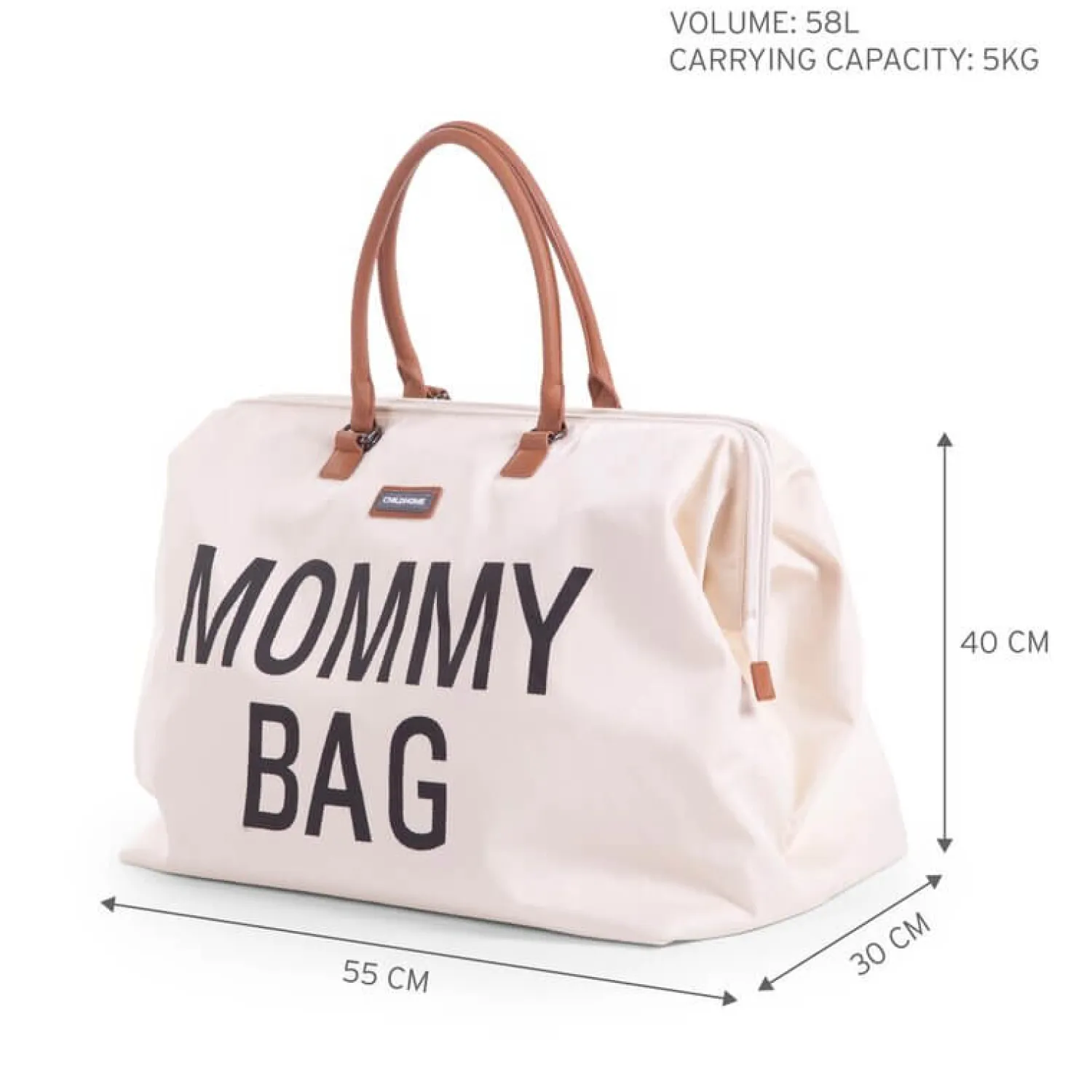 Torby I Plecaki Do Wózka|Torby I Plecaki Do Wózka | Childhome Torba Mommy Bag Kremowa