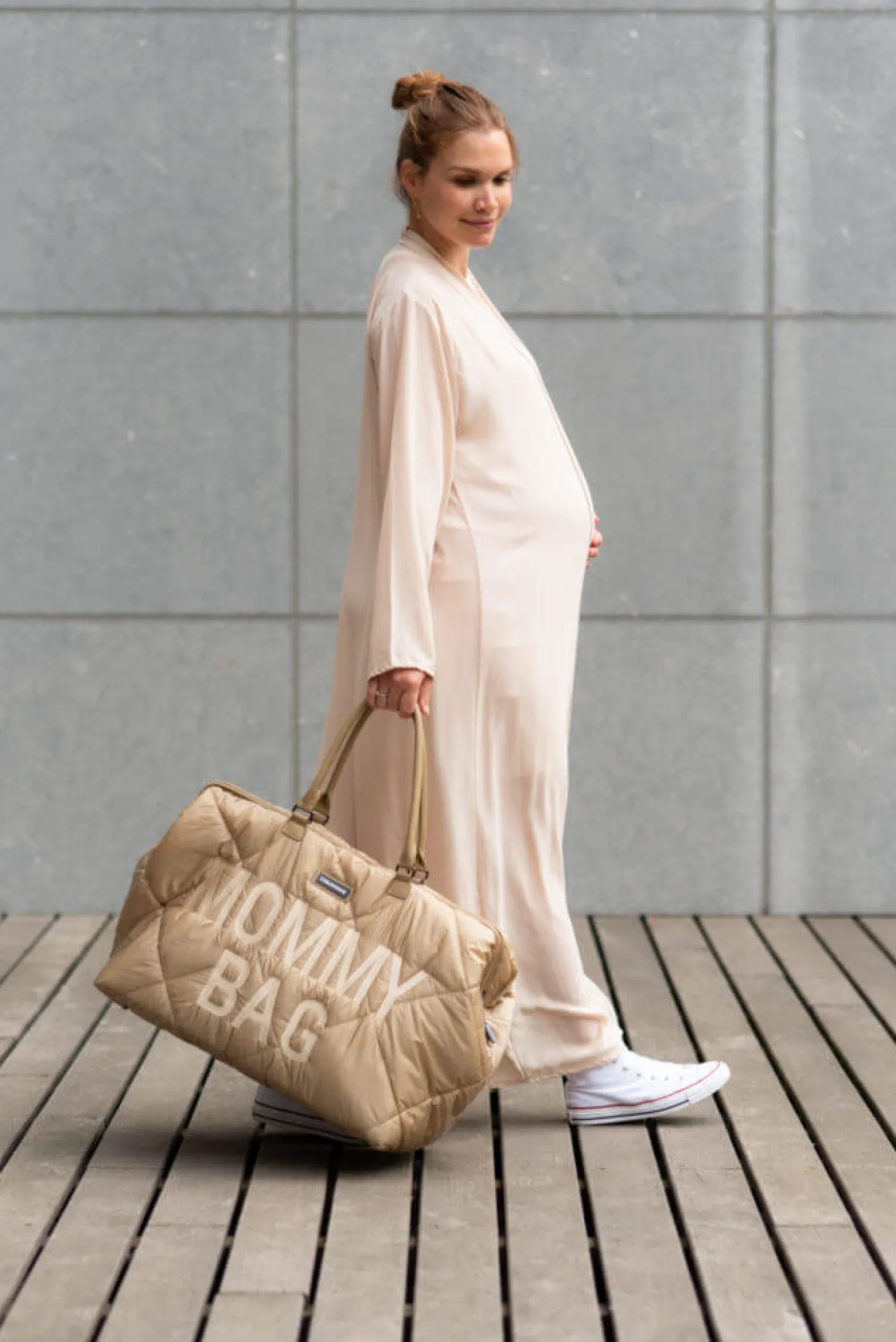 Torby I Plecaki Do Wózka|Torby I Plecaki Do Wózka | Childhome Torba Mommy Bag Pikowana Beżowa