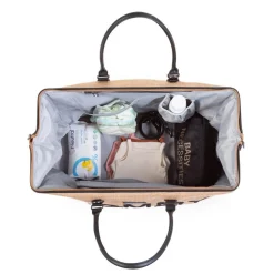 Torby I Plecaki Do Wózka|Torby I Plecaki Do Wózka | Childhome Torba Mommy Bag Raffia Look