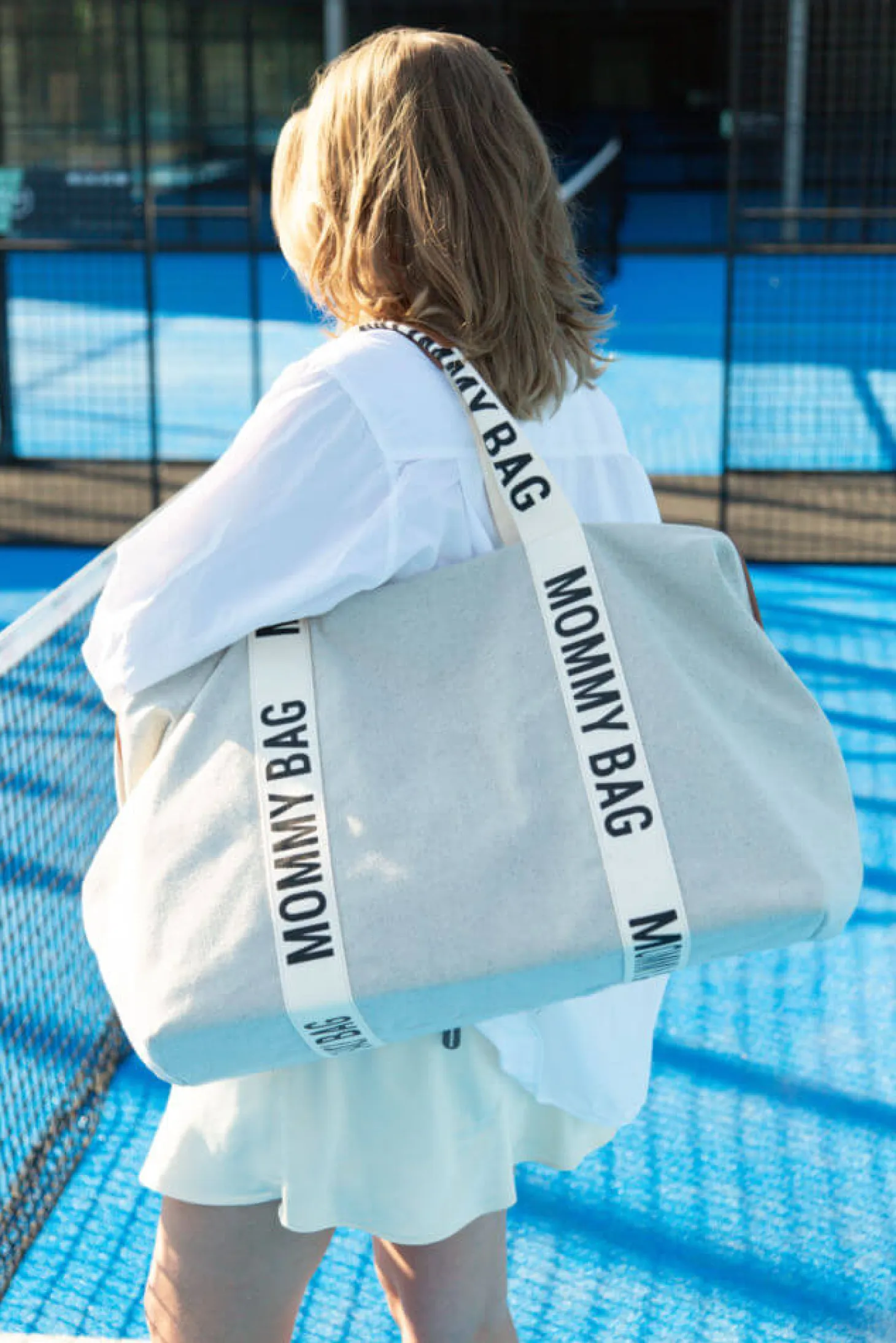 Torba Mommy bag Signature Szara