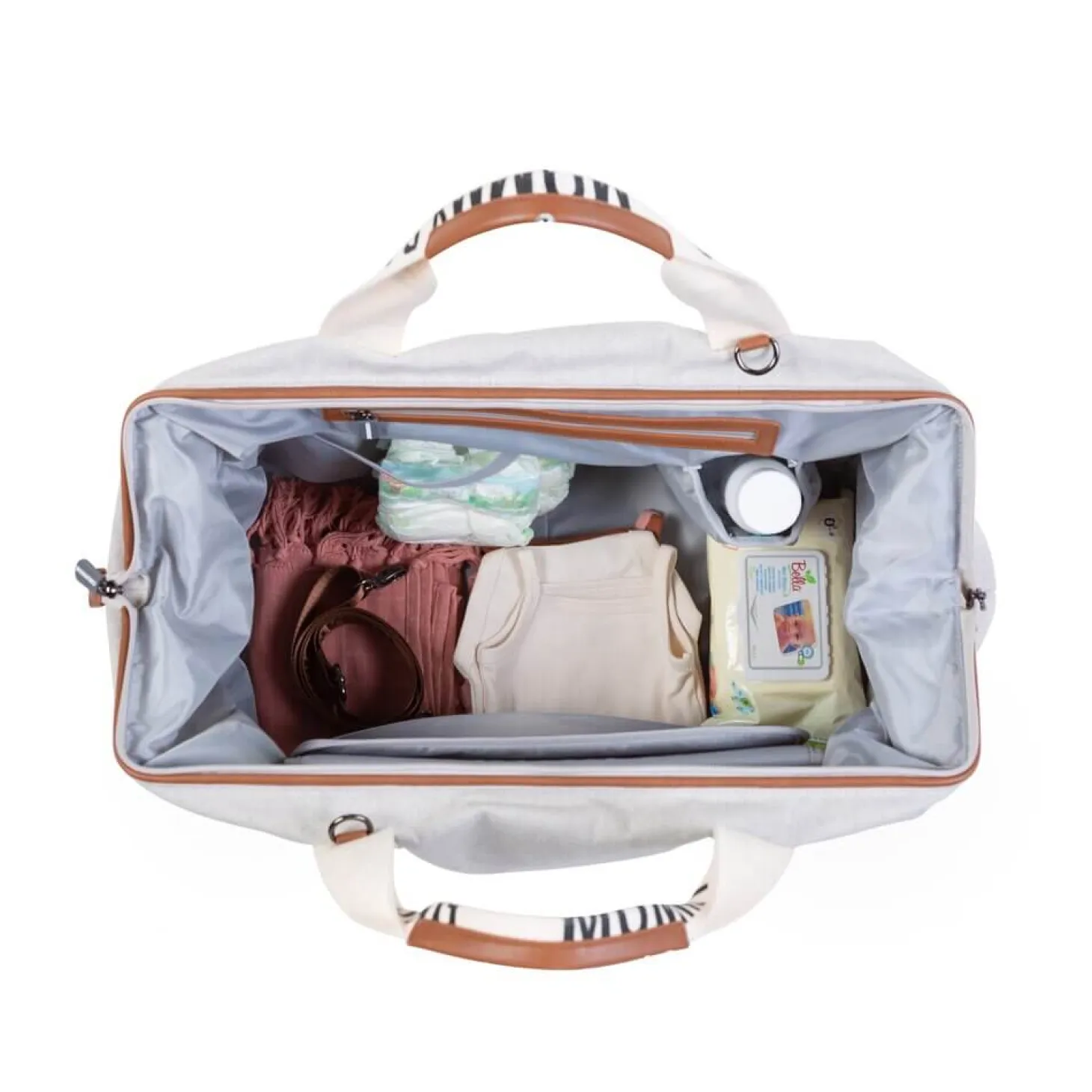 Torba Mommy bag Signature Szara