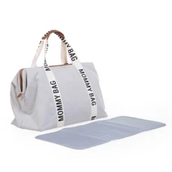 Torba Mommy bag Signature Szara
