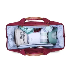 Torby I Plecaki Do Wózka|Torby I Plecaki Do Wózka | Childhome Torba Mommy bag Signature Urban Burgundy