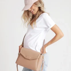 Torby I Plecaki Do Wózka|Torby I Plecaki Do Wózka | Joissy Torebka crossbody i organizer do wózka 2w1 MIDI blush beige