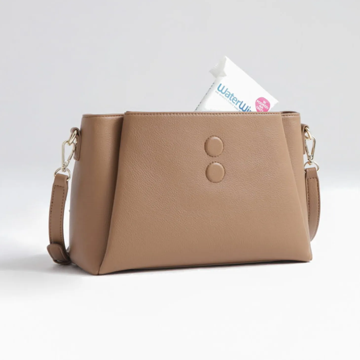Torebka crossbody i organizer do wózka 2w1 MIDI mauve rose