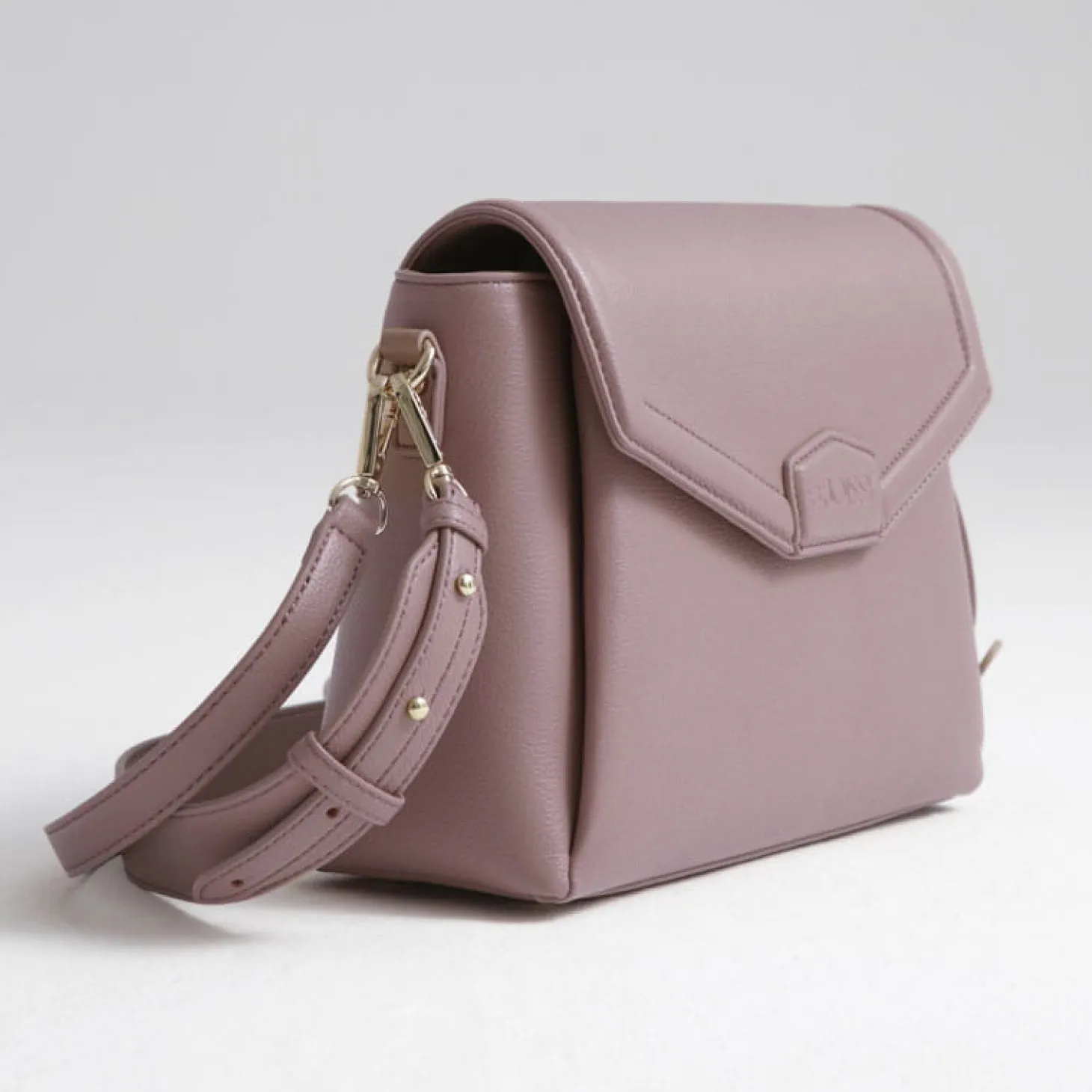 Torebka crossbody i organizer do wózka 2w1 MIDI mauve rose